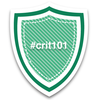 #crit101 Badge
