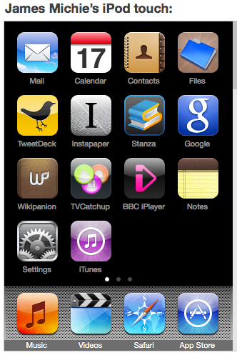 Ipod touch apps