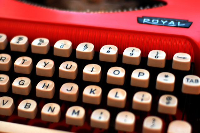 Red Royal Typewriter